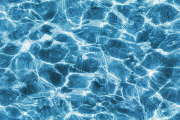 Seamless transparent water surface with ripples. 