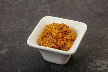 Dijon mustard sauce with seeds