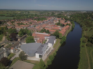Drone photo of the Yorkshire Market Town of Yarm, North Yorkshire © Nigel