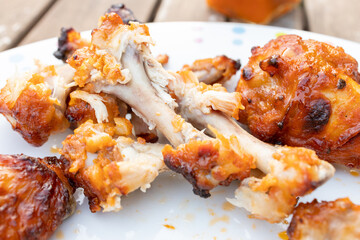 Chicken wing bones