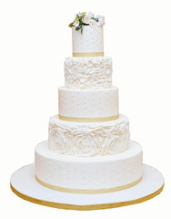 Wedding Cake Isolated On White Background