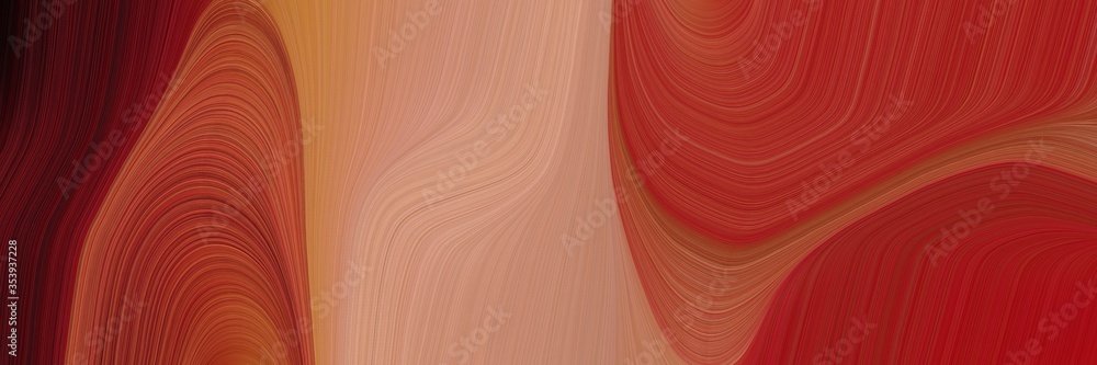 Poster abstract modern designed horizontal banner with firebrick, dark salmon and very dark pink colors. fl