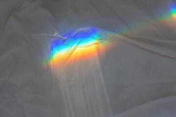 Light spectrum reflected on cloth.