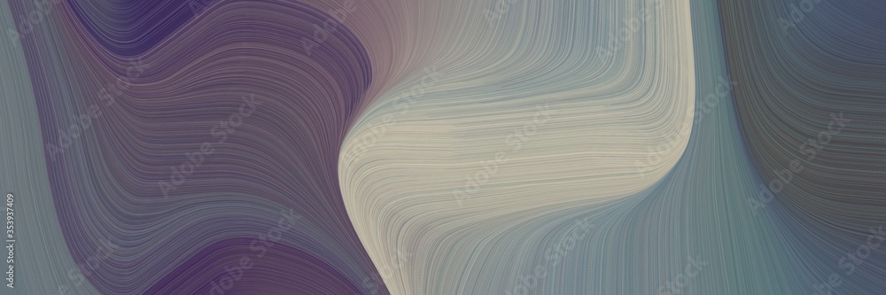 Aufkleber abstract artistic banner design with dim gray, dark gray and gray gray colors. fluid curved flowing 