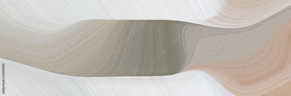 Aufkleber abstract moving banner with silver, ash gray and gray gray colors. fluid curved flowing waves and cu