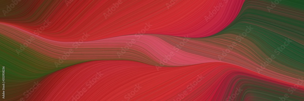 Aufkleber abstract moving header design with firebrick, dark slate gray and old mauve colors. fluid curved lines with dynamic flowing waves and curves for poster or canvas