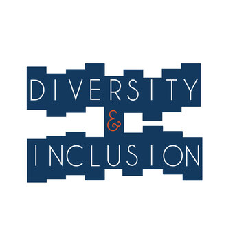 Diversity and Inclusion on navy blocks