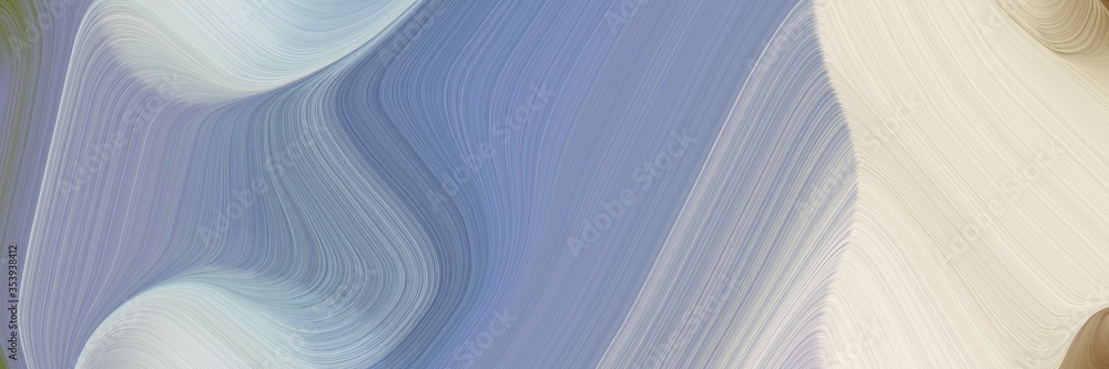 Fototapete abstract modern banner design with light slate gray, light gray and pastel blue colors. fluid curved