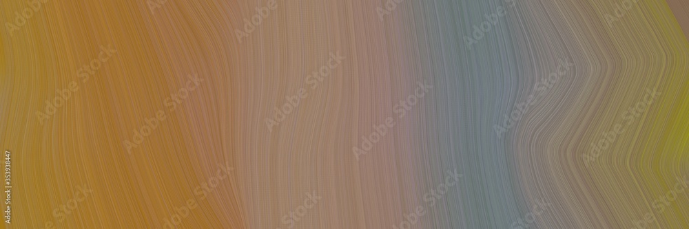 Leinwandbilder abstract colorful header design with pastel brown, brown and sienna colors. fluid curved lines with 