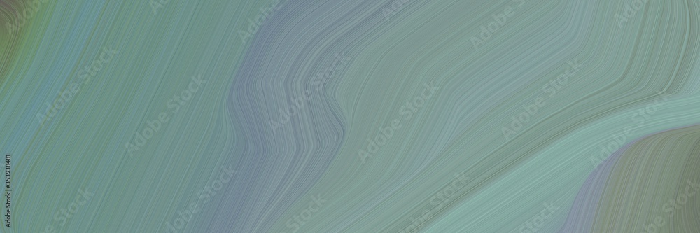 Aufkleber abstract moving header with light slate gray, gray gray and dim gray colors. fluid curved flowing wa