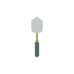 Garden trowel flat vector illustration isolated on a white background.