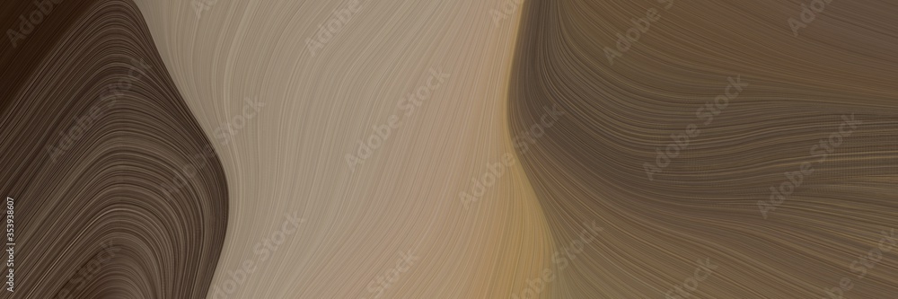 Poster abstract artistic banner design with old mauve, rosy brown and gray gray colors. fluid curved lines 