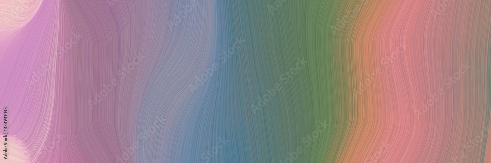Fototapete abstract surreal designed horizontal header with gray gray, rosy brown and dim gray colors. fluid cu