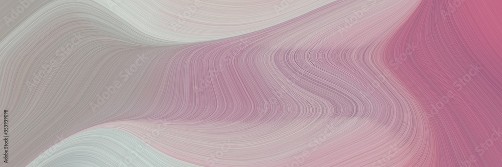 Fototapete abstract surreal header with pastel purple, antique fuchsia and pastel gray colors. fluid curved lin