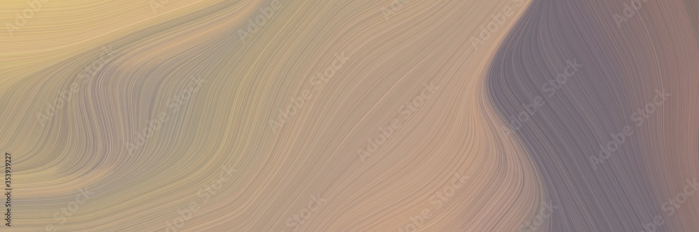 Leinwandbilder abstract dynamic header design with rosy brown, old lavender and gray gray colors. fluid curved flow