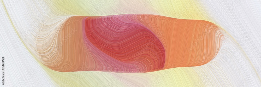 Aufkleber abstract flowing horizontal header with light gray, indian red and antique white colors. fluid curve