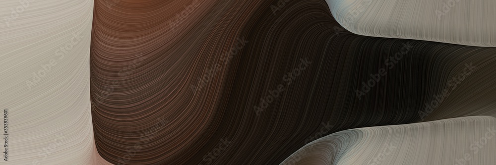 Fototapete abstract modern header design with very dark pink, dark gray and gray gray colors. fluid curved line