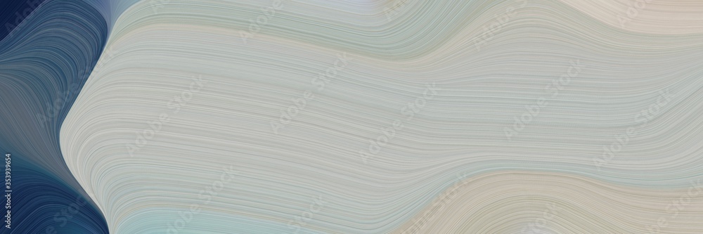 Aufkleber abstract surreal header with ash gray, dark slate gray and slate gray colors. fluid curved lines with dynamic flowing waves and curves for poster or canvas