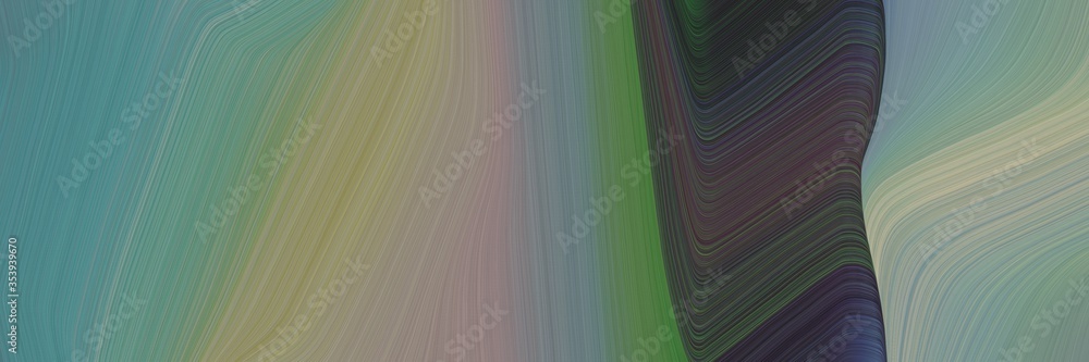 Fototapete abstract artistic header with gray gray, very dark violet and dark gray colors. fluid curved flowing