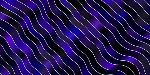 Dark Purple, Pink vector backdrop with bent lines. Colorful illustration in abstract style with bent lines. Smart design for your promotions.