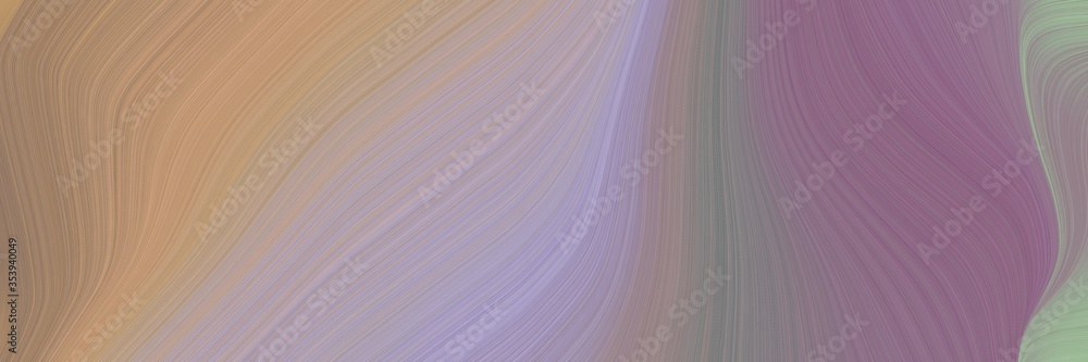 Aufkleber abstract moving horizontal banner with rosy brown, light pastel purple and antique fuchsia colors. f