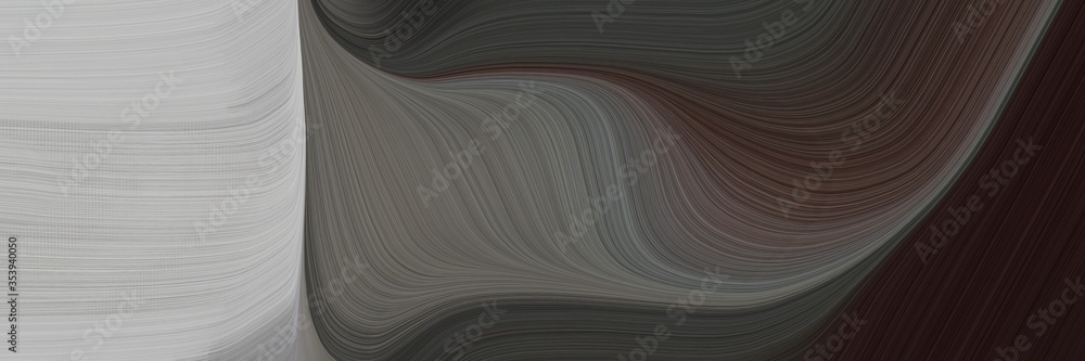 Poster abstract modern designed horizontal header with dark slate gray, ash gray and very dark violet color