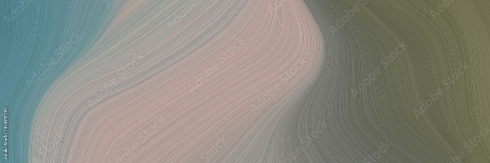 Aufkleber abstract moving horizontal banner with gray gray, dark gray and dim gray colors. fluid curved flowin