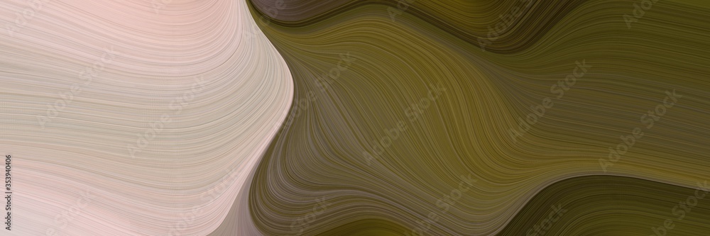 Poster abstract colorful designed horizontal banner with dark olive green, silver and dark gray colors. flu