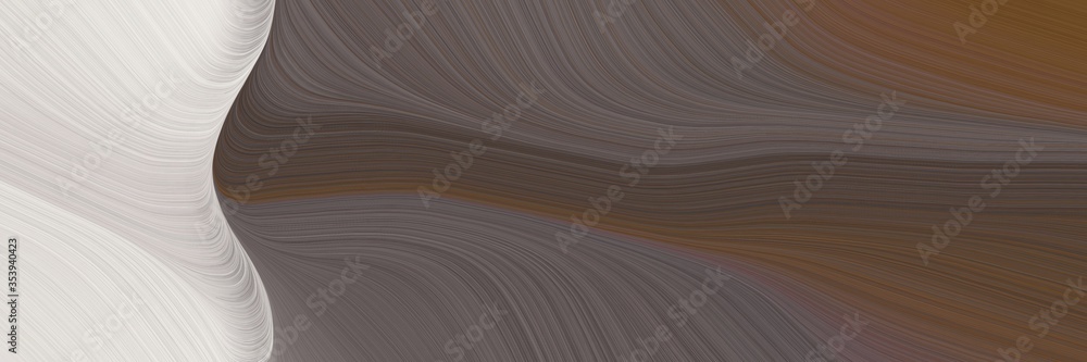Poster abstract colorful header design with old mauve, light gray and dark gray colors. fluid curved flowin