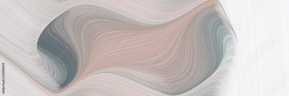 Poster abstract colorful header design with pastel gray, light gray and dim gray colors. fluid curved flowi