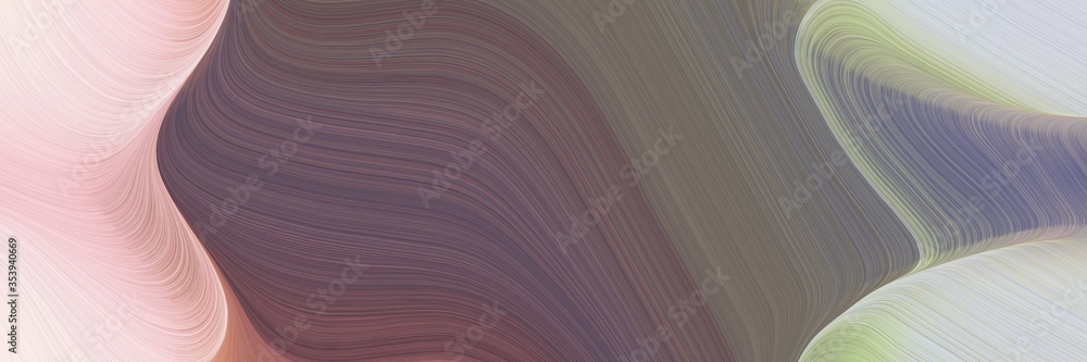 Poster abstract dynamic banner with dim gray, light gray and dark gray colors. fluid curved lines with dyna