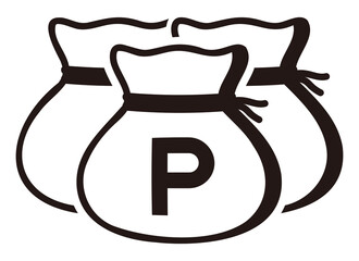 ポイントの巾着袋