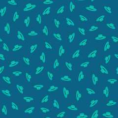 Fedora hats seamless repeat vector pattern for wrapping paper,fabric,textile,backgrounds.