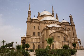 Fototapeta na wymiar Ancient Mohamed Ali Alabaster Mosque in Citadel of Cairo