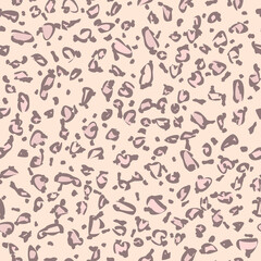 Animal print, leopard skin seamless pattern. Trendy colors