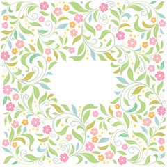 Template  frame design  for card