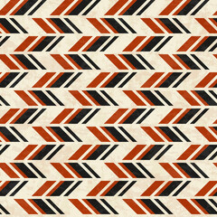 abstract geometric arrow pattern with texture, seamless vector illustration