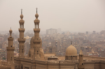  Minarates and domes of Al-Rifai Mosque, Cairo