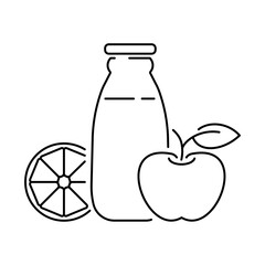 A simple icon of proper and healthy nutrition