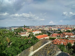 Obraz premium view of prague from above