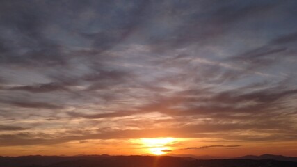 Fototapeta na wymiar Algeria desert sunset 