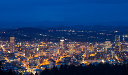Fototapeta na wymiar Downtown City of Portland Oregon