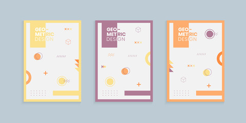 Memphis Style Cover Collection for Book Covers, Flyers, Brochure