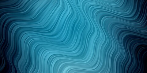 Dark BLUE vector background with wry lines. Abstract illustration with bandy gradient lines. Template for cellphones.