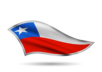 Waving Flag of Chile