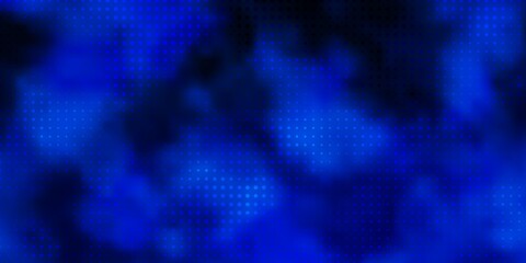 Dark BLUE vector layout with circle shapes. Abstract decorative design in gradient style with bubbles. Design for posters, banners.