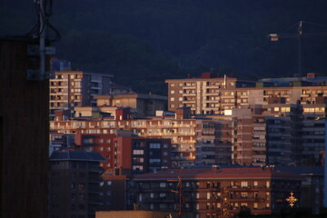 Building in a neighborhood of Bilbao, Spain