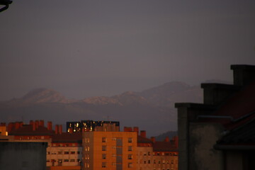 Urban view in the city of Bilbao