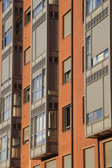 Fototapeta na wymiar Building in a neighborhood of Bilbao, Spain