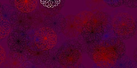 Light Blue, Red vector template with circles.